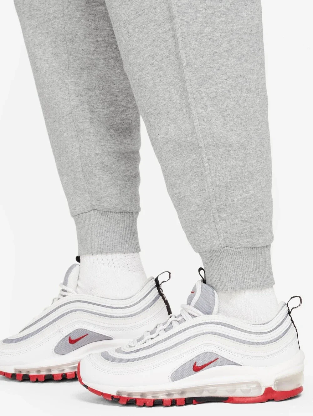 NWT Nike Boys Club Fleece Joggers In Grey (Size L)